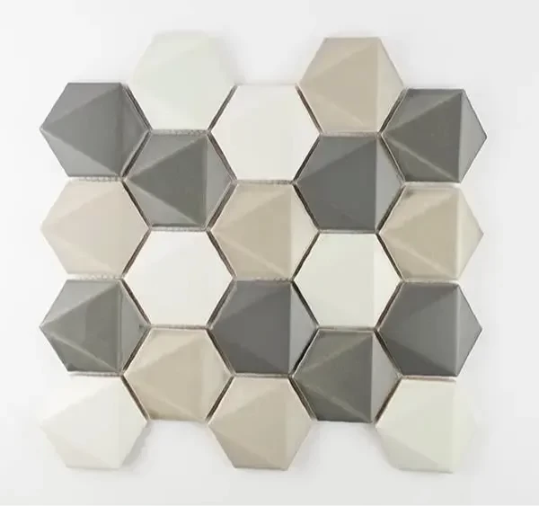 3D HEX MOSAIC WARM BLEND