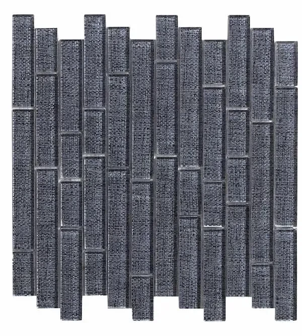 JUTE GLASS MOSAIC BLUE